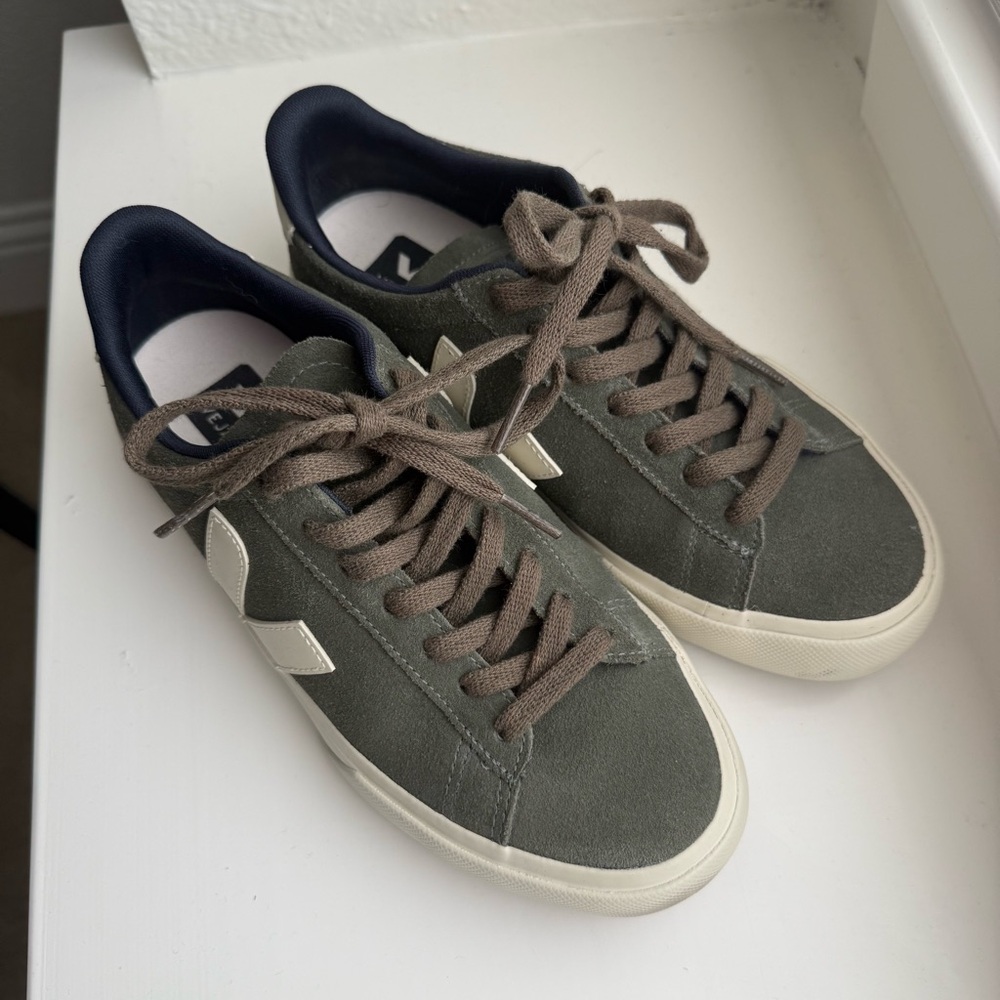 Veja Campo Sneaker Green Suede US 7.5 EU 38.5 - Picture 2 of 7